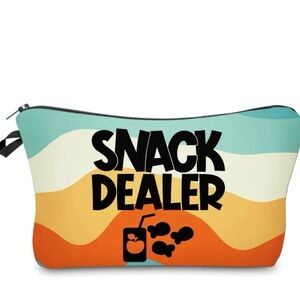 Snack Dealer Zipper Pouch with Colorful Waves